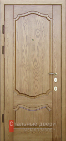 Входная дверь из массива сосны №5 — вид изнутри